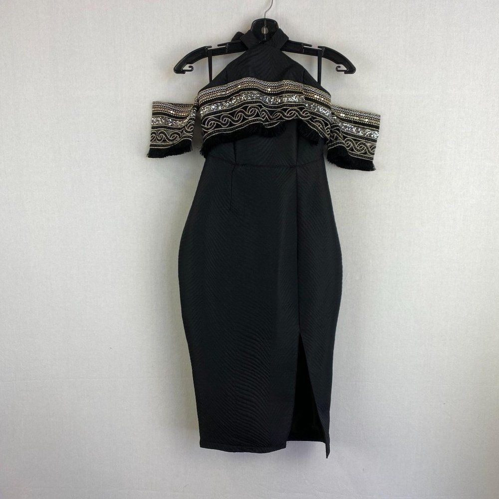 PREM BY PREMONITION Sequin Detail Evening Dress